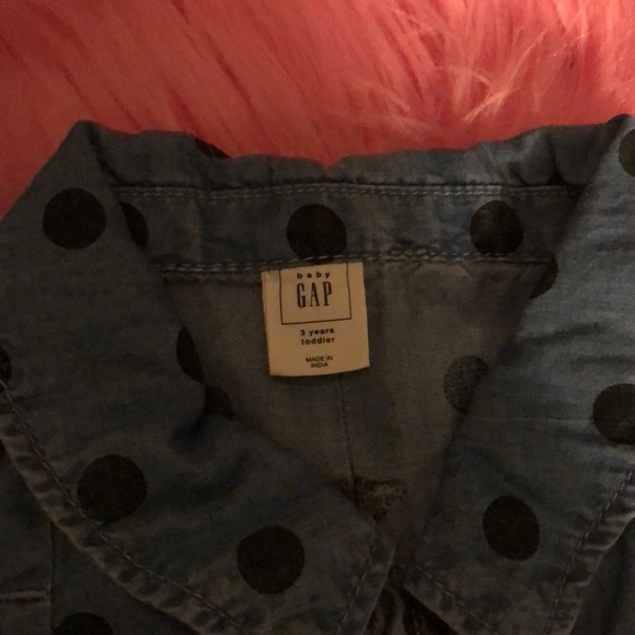 Polka dot chambray dress - Picture 2 of 3